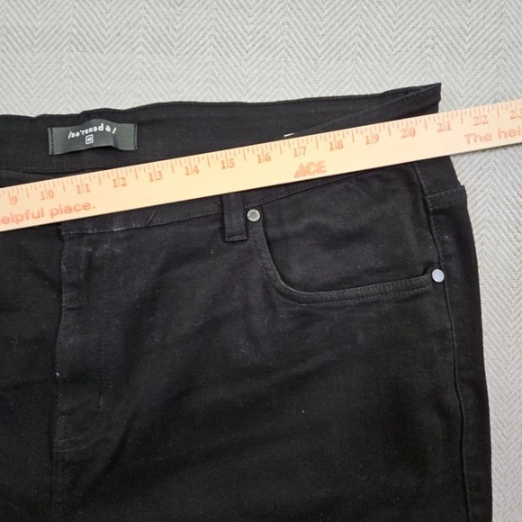 Serenede Cybercloud Men's Black Cargo Jeans Slim Fit Pants - Size 42 Denincore - Picture 3 of 15